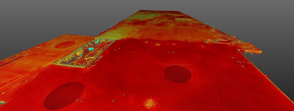 Point cloud rendering from Trimble laser scanner