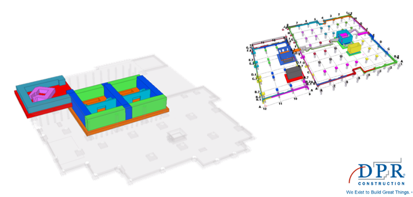 DPR Construction does what they call the "traditional approach," which means using the Tekla 3D model combined with other traditional methods. 